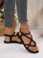 2026 Summer New Women's Woven-Strap Flat Sandals