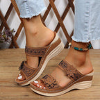 Summer Fashion Retro Outdoor Casual High-Heeled Sandals